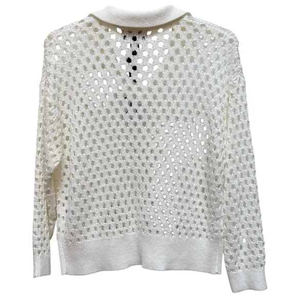 Oliver. O Knit Polo Pointelle Sweater Size XL NWT - Picture 2 of 5